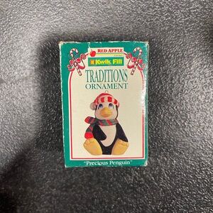 Vintage Precious Penguin Ornament 1995
